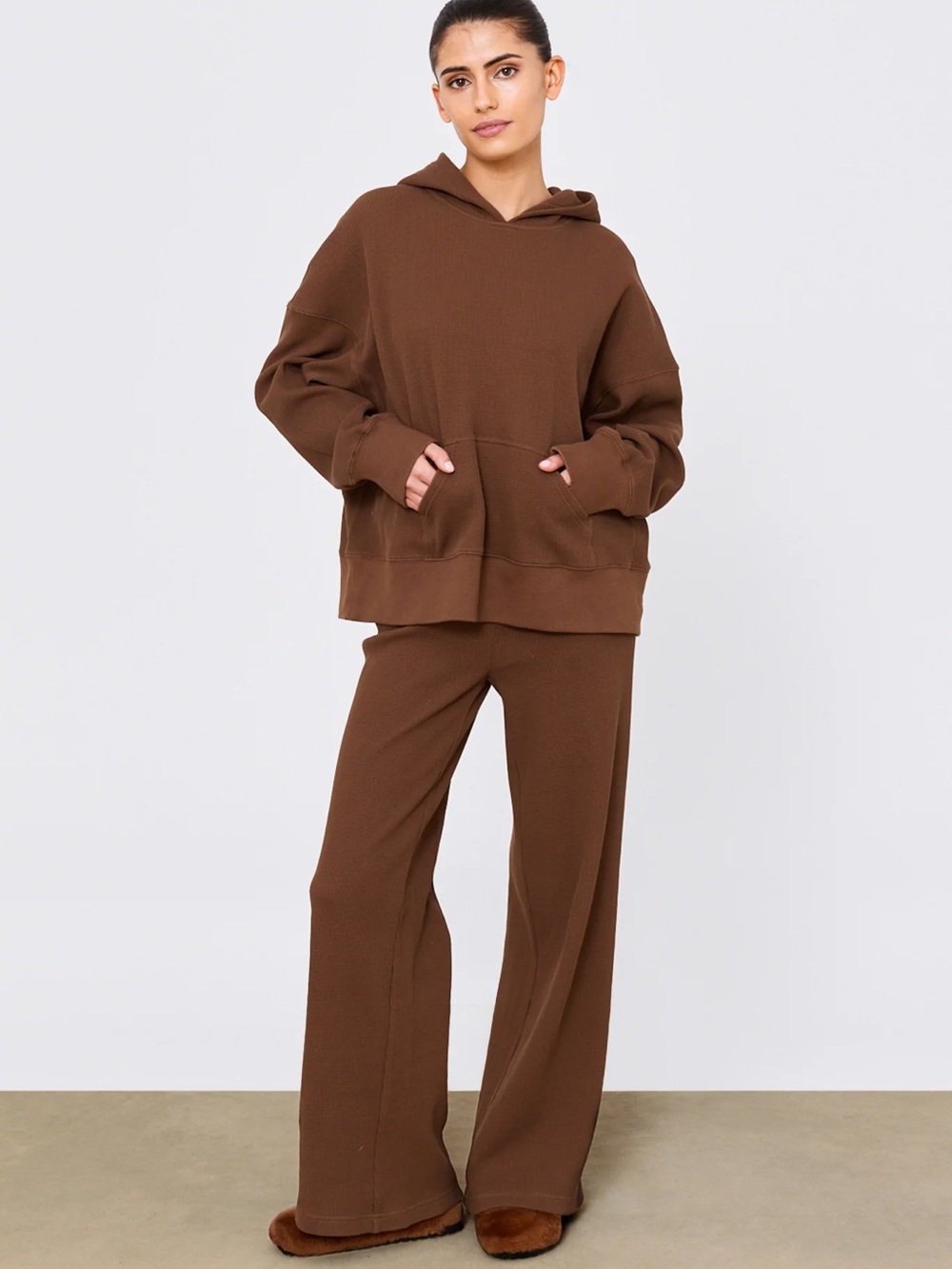 Phe Phe Waffle Pant in Chocolate